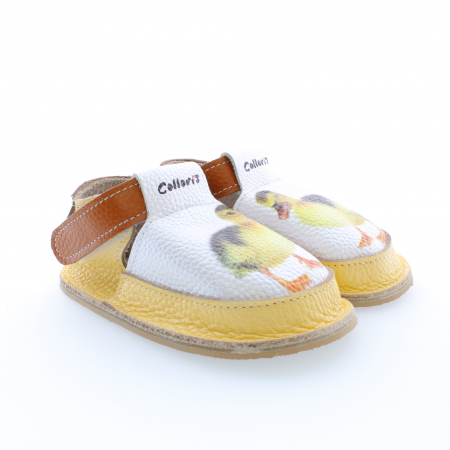 Pantofi / Sandale personalizate din piele naturala cu print digital - Ratusca [1]