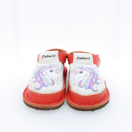 Copii - Pantofi / Sandale personalizate din piele naturala cu print digital - Unicorn3