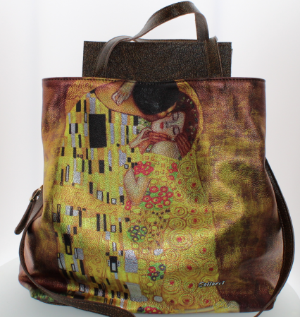 Clasice - Geantă / Poșetă din piele naturală personalizată – Avattar Klimt Colloris