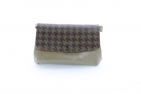 Poșetă din piele naturală cu print digital, m20 mini_Houndstooth Chic [5]