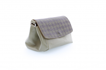 Poșetă din piele naturală cu print digital, m20 mini_Houndstooth Chic [6]