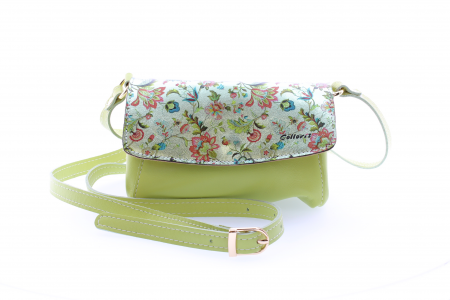 Posete casual - Poseta din piele naturala cu print digital, M20 mini FloriPatern1