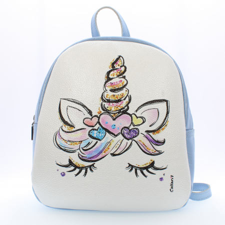 Rucsac - Rucsac personalizat cu print digital din piele naturala Baby3+ - Unicorn 1