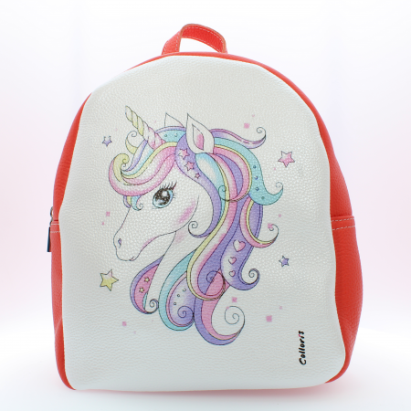Rucsac - Rucsac personalizat cu print digital din piele naturala Carmen - Unicorn2