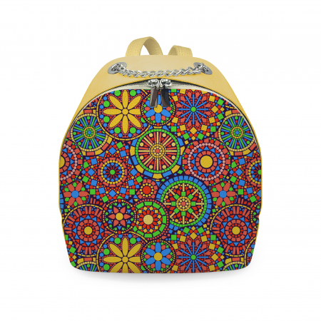 Genti - Rucsac din piele naturala, RD-01 Etnic 14