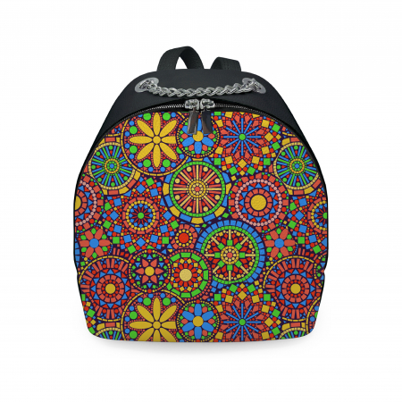 Genti - Rucsac din piele naturala, RD-01 Etnic 15