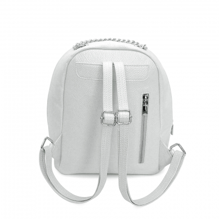 Rucsac din piele naturala cu print digital, RD-01 Love 01, Alb [1]