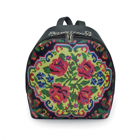 Genti - Rucsac din piele naturala, RD-01 Etnic 03