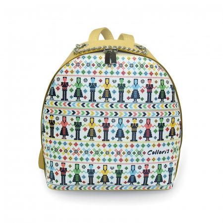Genti - Rucsac din piele naturala, RD-01 Etnic 05