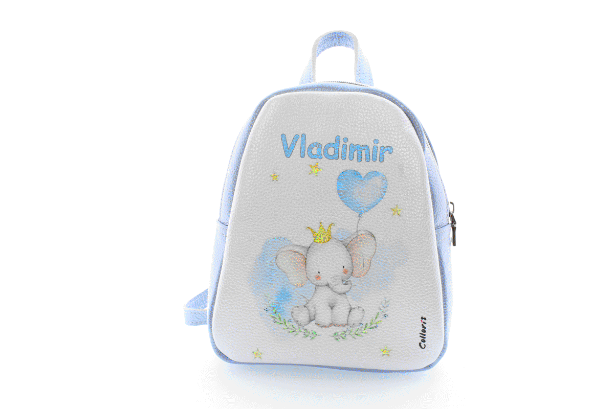 Rucsac Minion personalizat cu print digital din piele naturala - Elefant [4]