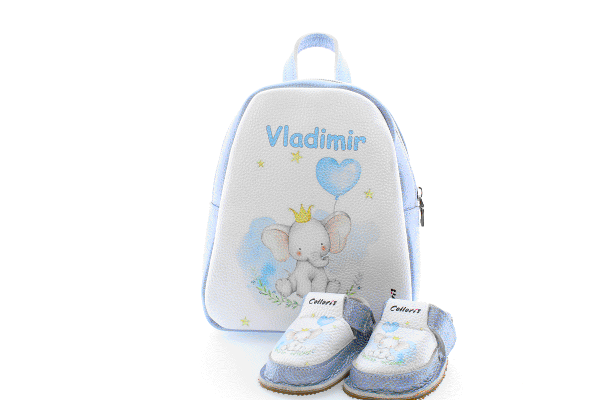 Set incaltaminte si rucsac Minion pentru copii din piele naturala personalizat cu print digital (exemplu) [4]