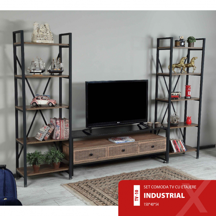Set Comoda TV Industrial [1]