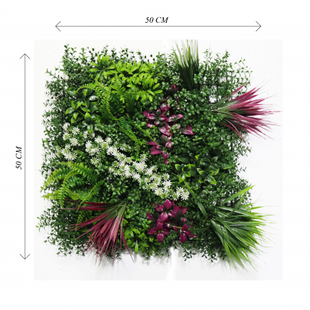 Decor din Plante - Panou verde Mix50-58