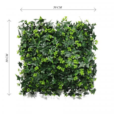 Decor din Plante - Panou verde Mix 50-36