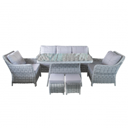 Seturi de mobilier - SET MOBILIER TERASA SI GRADINA RATAN MIRABELA 7 LOCURI