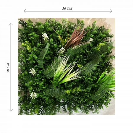 Decor din Plante - Panou Verde Mix50-12