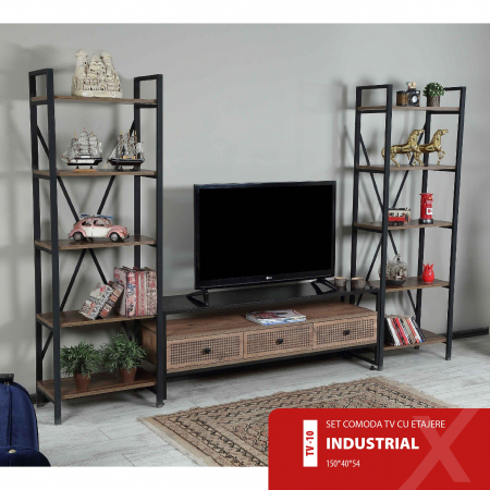 Mobilier modular - Set Comoda TV Industrial