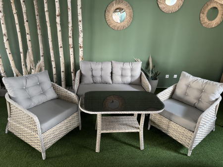SET MOBILIER TERASA SI GRADINA RATAN ARENA 4 LOCURI [1]