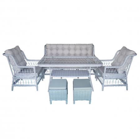 Seturi de mobilier - SET MOBILIER TERASA SI GRADINA RATAN ARIA 7 LOCURI