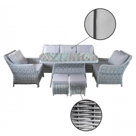 SET MOBILIER TERASA SI GRADINA RATAN MIRABELA 7 LOCURI [6]