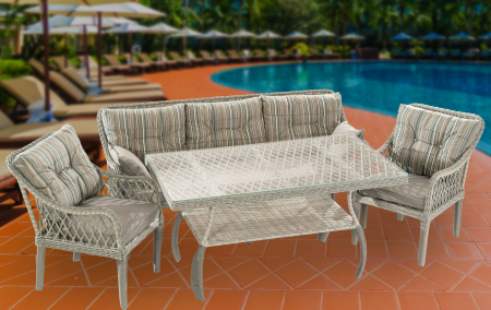 Seturi de mobilier - SET MOBILIER TERASA SI GRADINA RATAN LOFT 5 LOCURI