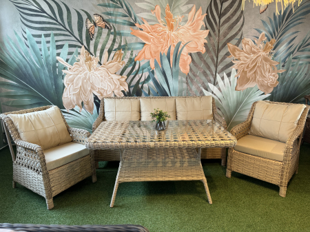Seturi de mobilier - SET MOBILIER TERASA SI GRADINA RATAN NIRVANA 5 LOCURI