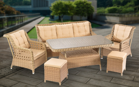 SET MOBILIER TERASA SI GRADINA RATAN NIRVANA 7 LOCURI [9]