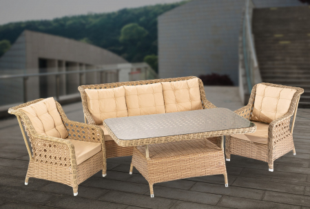 SET MOBILIER TERASA SI GRADINA RATAN NIRVANA 7 LOCURI [8]