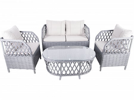Seturi de mobilier - SET MOBILIER TERASA SI GRADINA RATAN SUNSET 4 LOC