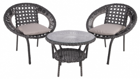 Seturi de mobilier - SET MOBILIER TERASA SI GRADINA RATAN SAFIRA 2 LOCURI