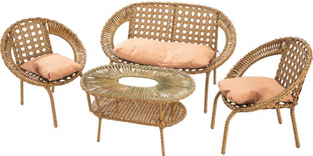 Seturi de mobilier - SET MOBILIER TERASA SI GRADINA RATAN SAFIRA 4 LOCURI