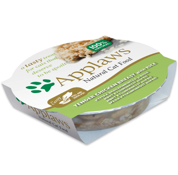 APPLAWS 100% Natural, Bol Hrana Umeda Pisici, Piept De Pui Si Orez 60g [2]