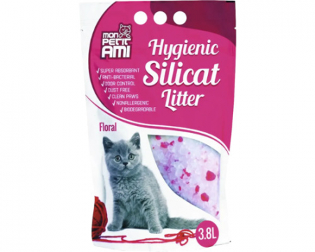 Ingrijire pisici - Mon Petit Ami silicat pisici floral, 3.8L