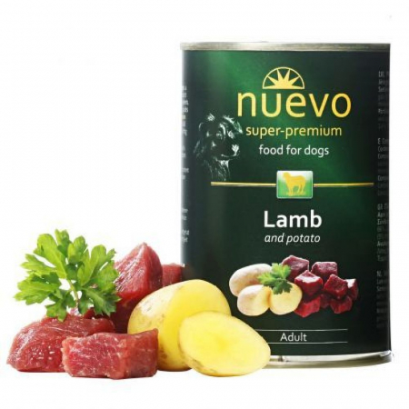CAINI - Nuevo, Hrana umeda pentru caine adult, miel, conserva 800g