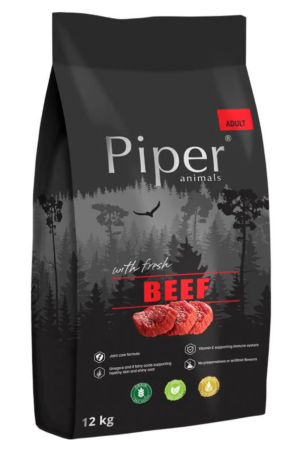CAINI - Piper Animals Hrana uscata caine Adult cu carne de vita 12 kg