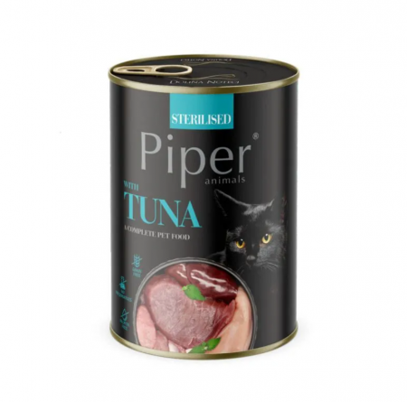 PISICI - Piper, Conservă pisici sterilizate, cu ton, 400 g