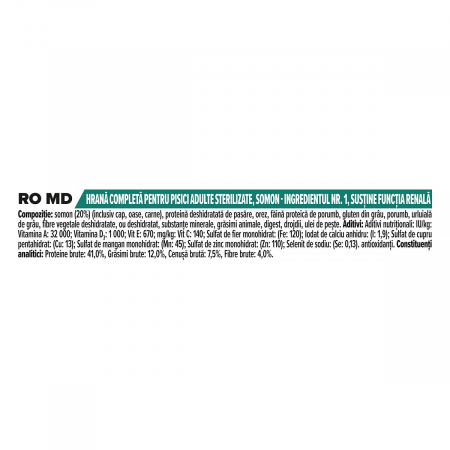 PURINA Pro Plan Sterilised Renal Plus, Somon, hrană uscată pisici sterilizate, 10kg [2]