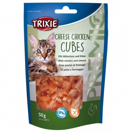 CAINI - Trixie, Cheese Chicken Cubes, recompense caini,cascaval, 50g