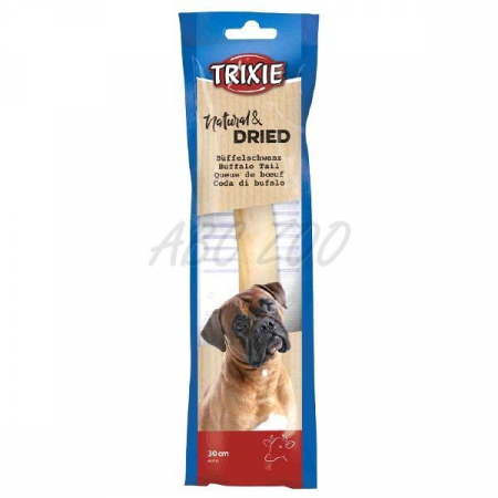 CAINI - Trixie, Natural & Dried, coada de bivol cu carne, 28-30cm