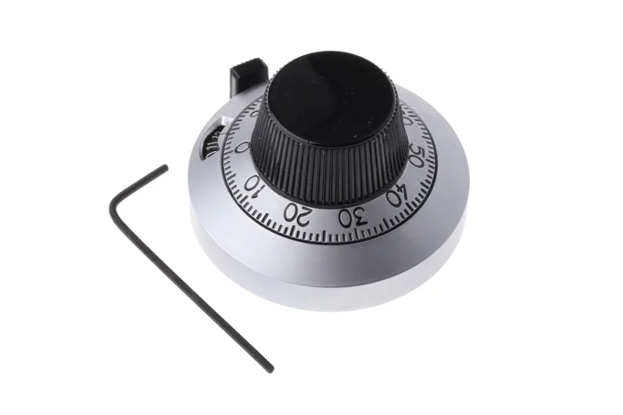 Buton potentiometru, 21B11B10, cromat, 46 mm – Vishay [1]