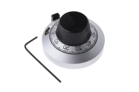 Electrica si Automatizare - Buton potentiometru, 21B11B10, cromat, 46 mm – Vishay