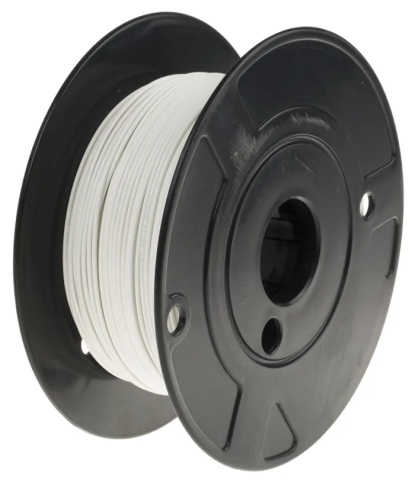 Lichidare stoc - Cablu TE Connectivity seria M22759/34-18-9, -65 → +150°C, alb, 100m