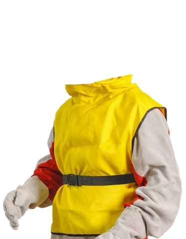 Echipament Protectie Sablare - Pelerina de nylon pentru casca operator sablare tip Aspect si Confort