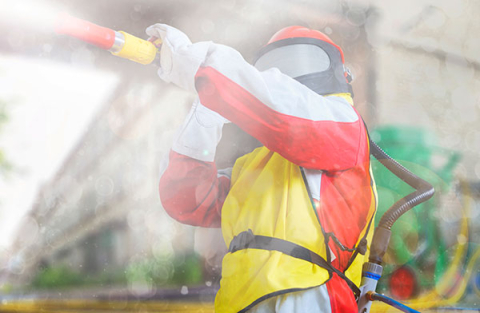 Salopeta protectie operator sablare Heavy-Duty marimea 54(L), manusi incluse [2]