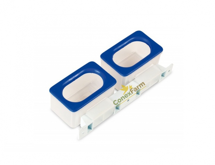Adăpătoare/hrănitoare din plastic 2 locaș [2]