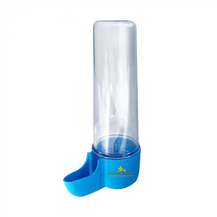 Adăpătoare pt. canari 100ml (tub transparent, bază colorată) [2]