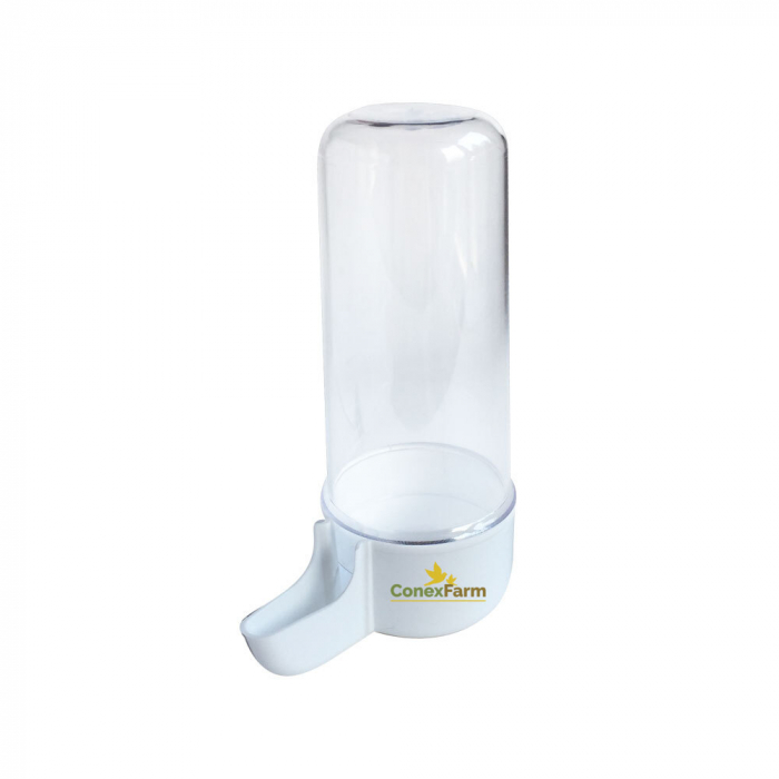 Adăpătoare pt. canari 200ml (tub transparent, bază colorată) [3]