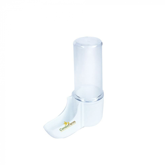 Adăpătoare pt. canari 20ml (tub transparent, bază albă) [1]