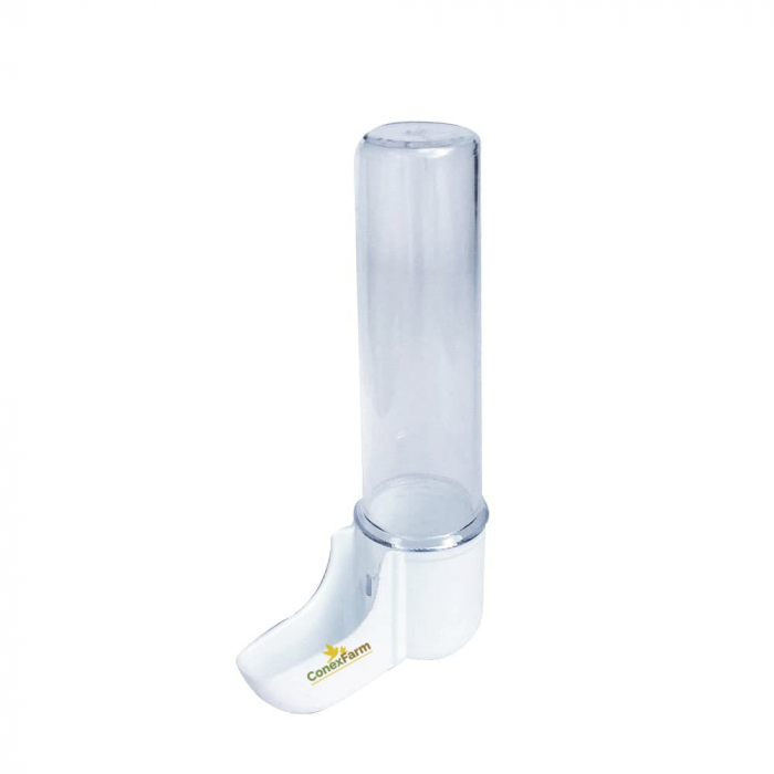 Adăpătoare pt. canari 30ml (tub transparent, bază albă) [1]