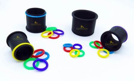 Kit de pornire: „Manșonul pistol”, inclusiv sortiment de inele colorate Ø 10 mm [1]